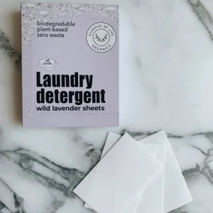 Feuilles de détergent à lessive zéro déchet, lavande sauvage