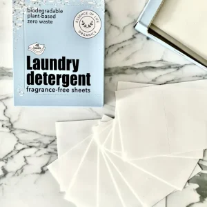 Feuilles de détergent à lessive zéro déchet, sans parfum