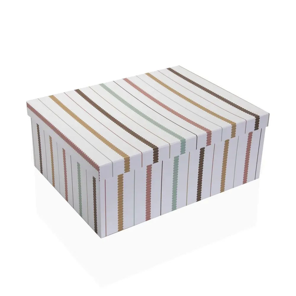 Jeu de Caisses de Rangement Empilables Versa Flint Carton 15 Pièces