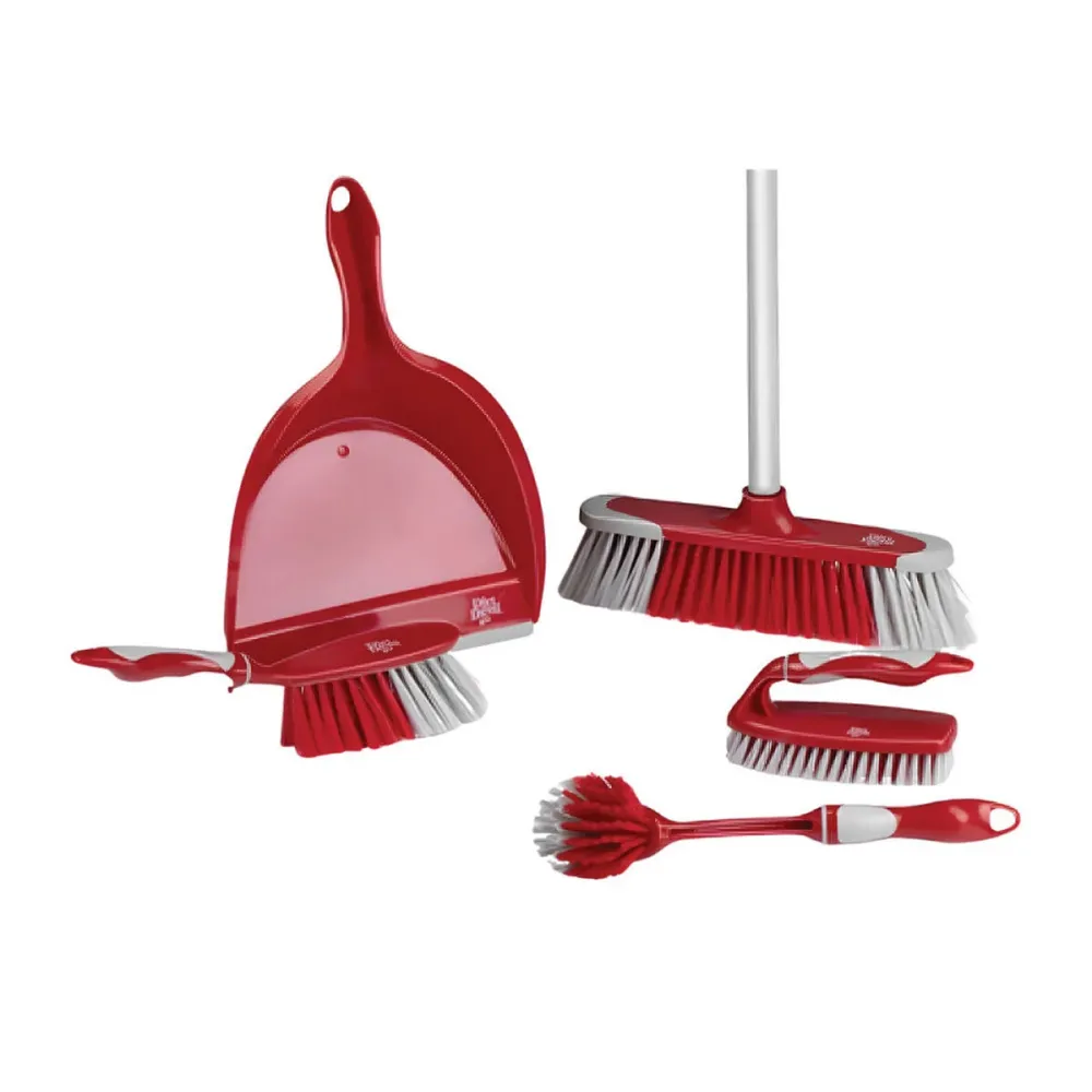 Kit de nettoyage et de rangement Dirt Devil Acier inoxydable Plastique Caisse (6 Pièces)