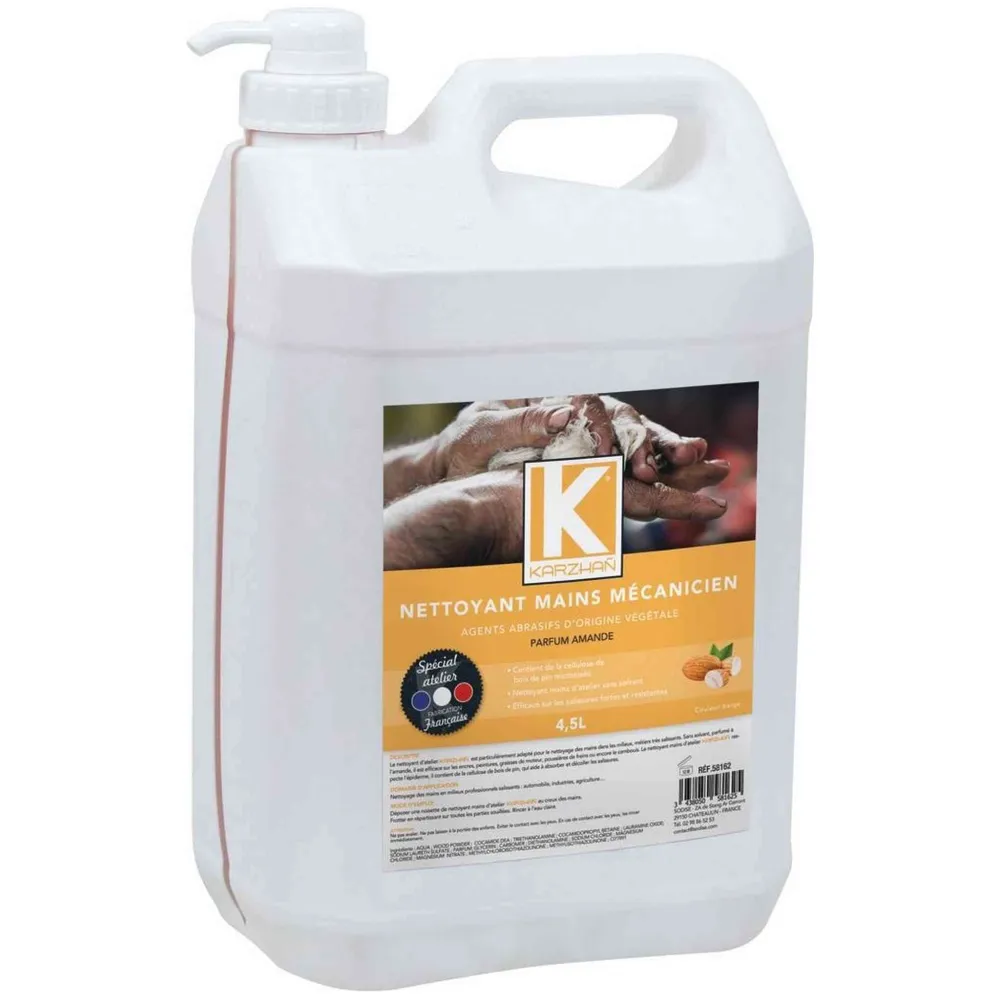 Nettoyant mains Karzhan beige 4,5L avec pompe