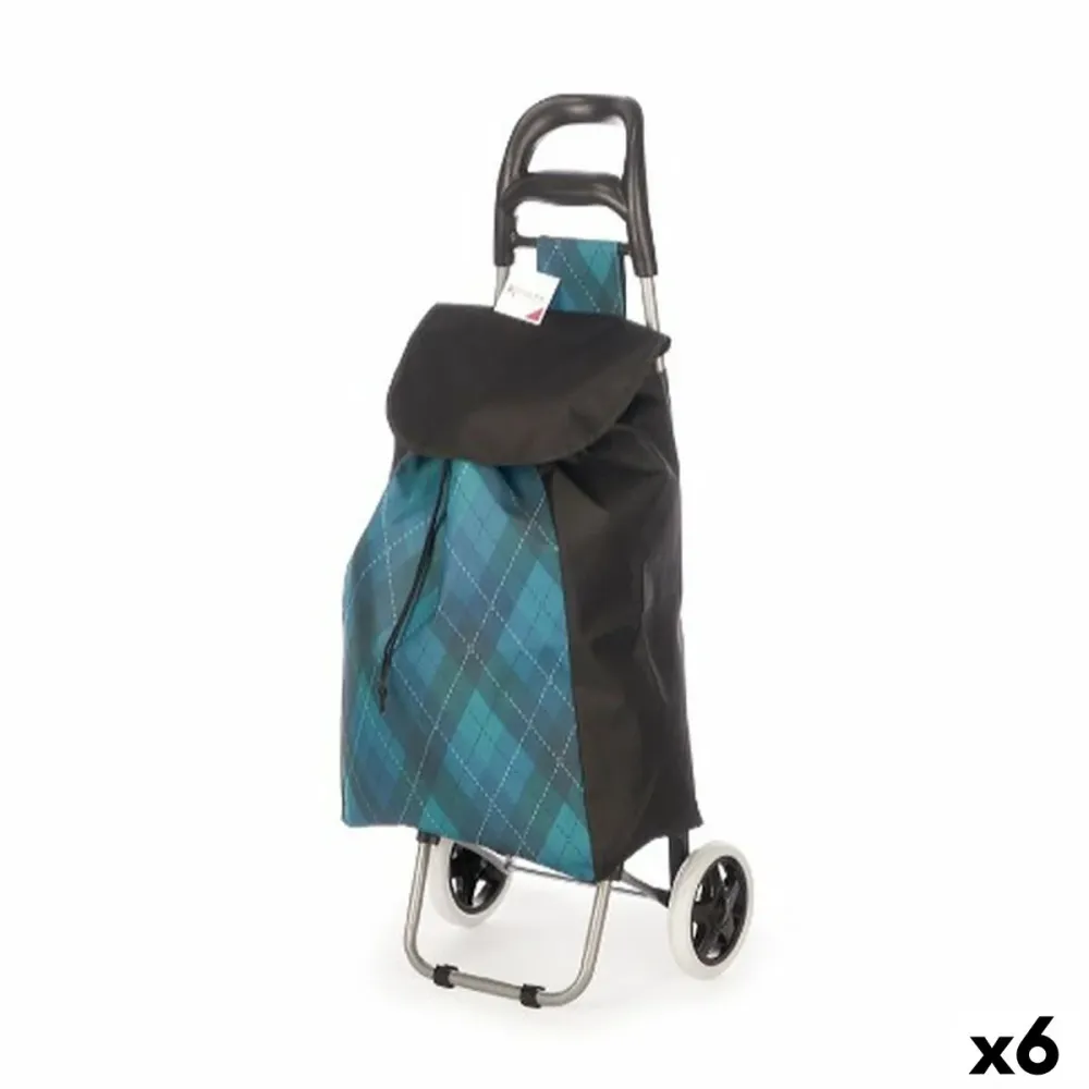 Panier à Courses Kinvara Vert 33 L 35,5 x 28 x 94 cm Losanges (6 Unités)