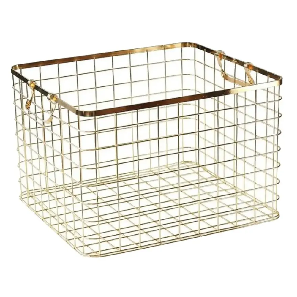Panier à linge en métal de style nordique, 2 couleurs