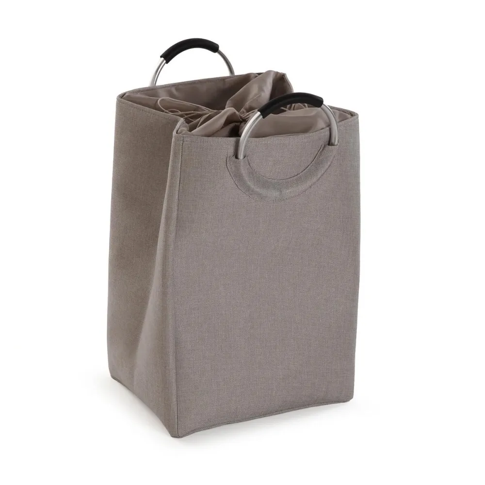 Panier à linge Versa Gris Aluminium polypropylène EVA 36 X 55 X 30 CM
