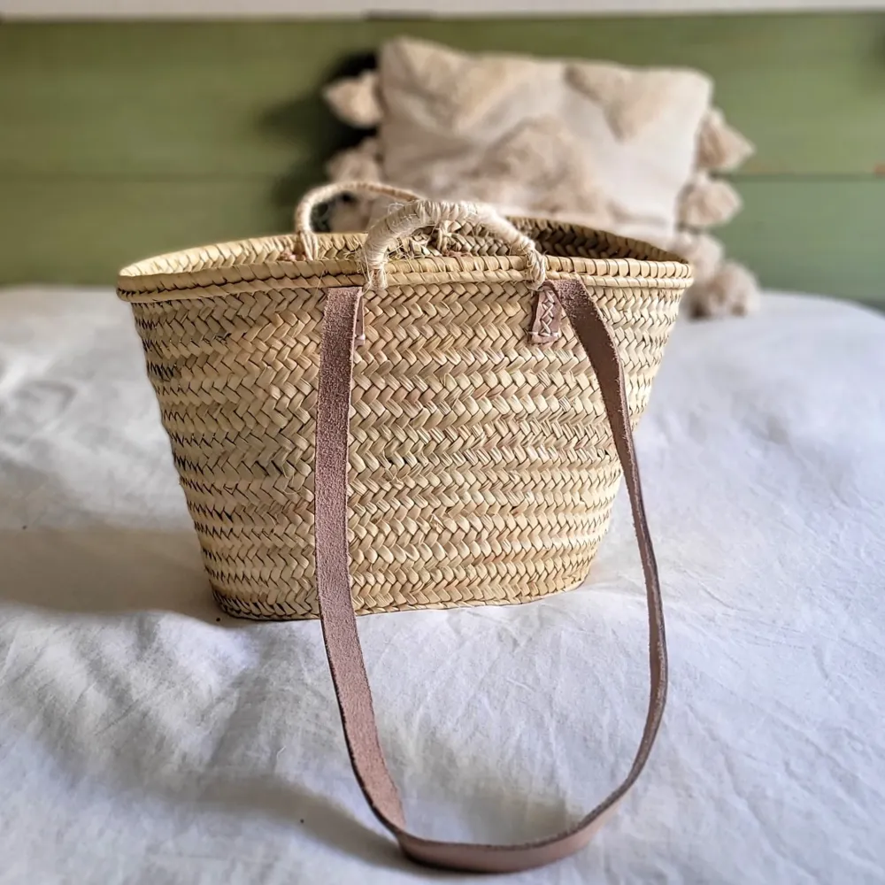 Panier de marché à anses longues et courtes, clair