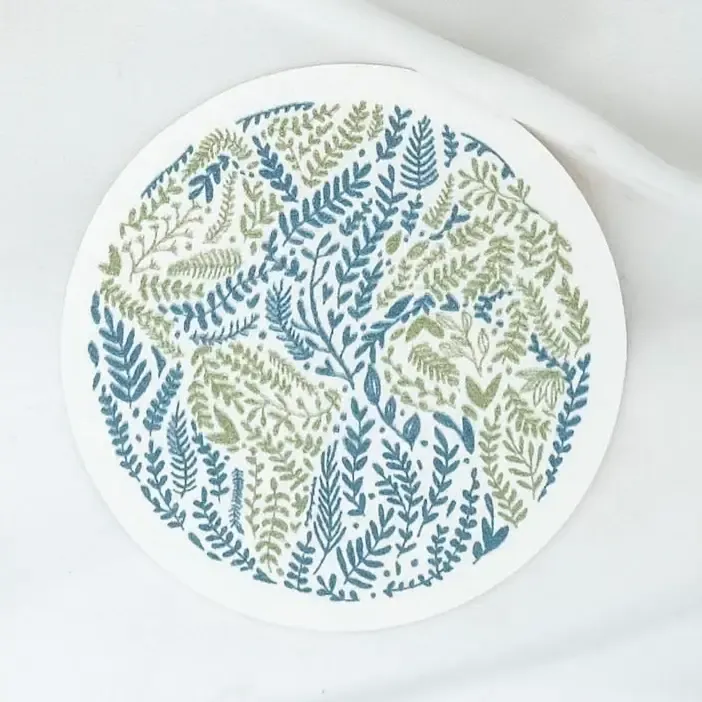 Éponge pop up rondes plantes