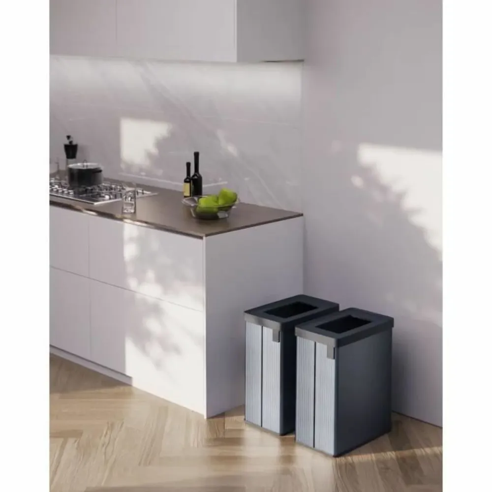 Poubelle recyclage Curver VERTO Gris 54 L Plastique