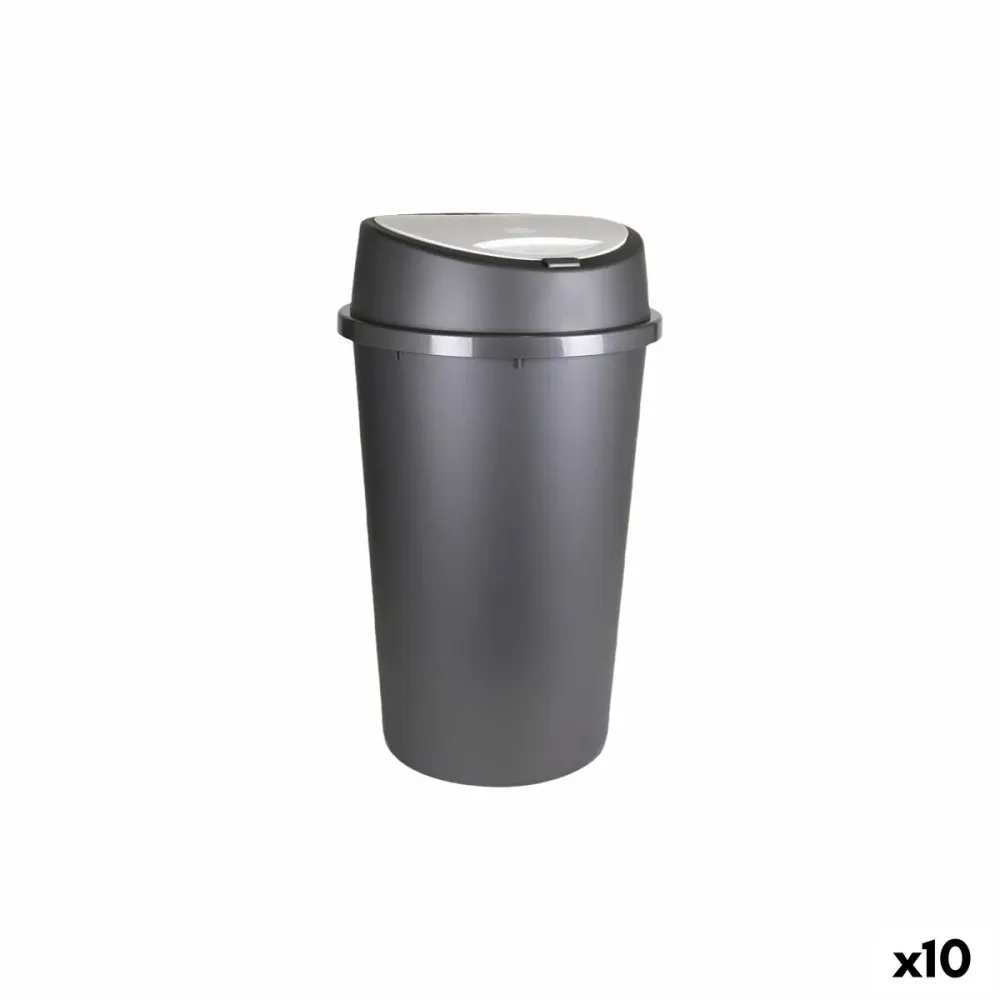 Poubelle Tontarelli Bingo Graphite 45 L (10 Unités)