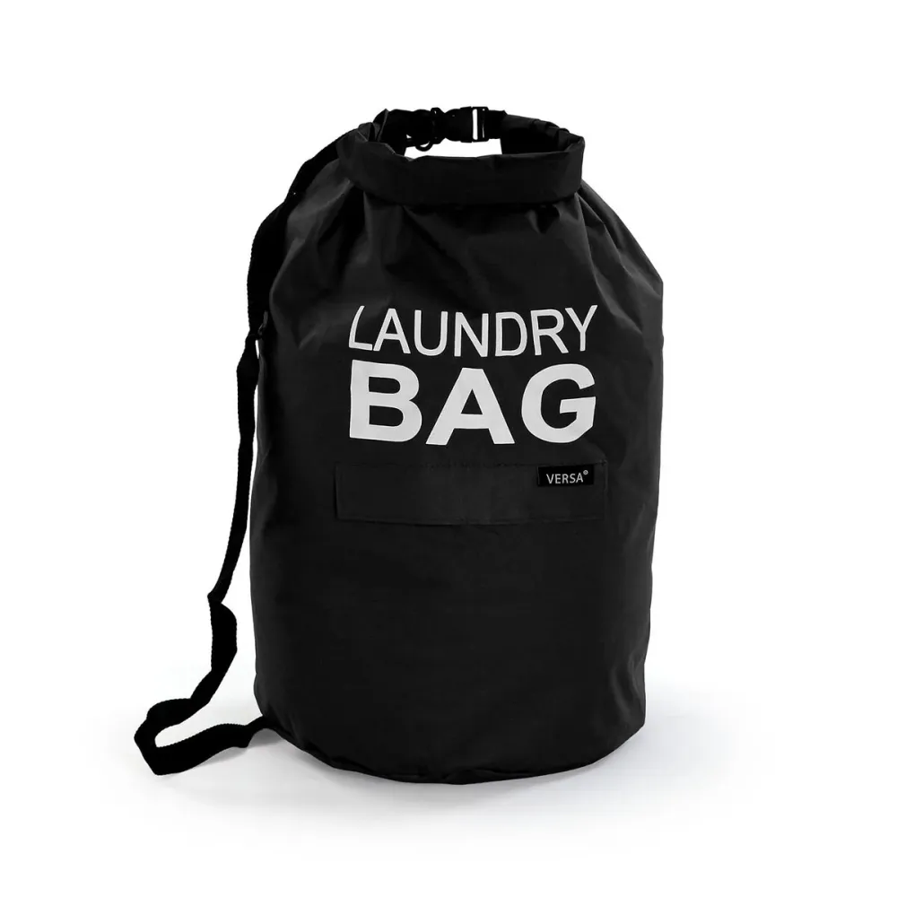 Sac pour les vêtements sales Versa Noir Polyester 70 x 33 cm