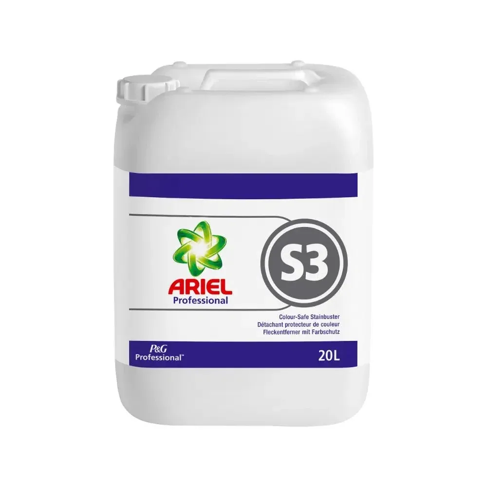 Dr. Schnell P&G Professionnel Ariel S3 Détachant, respectueux des couleurs, désinfectant | Bidon (20 l)