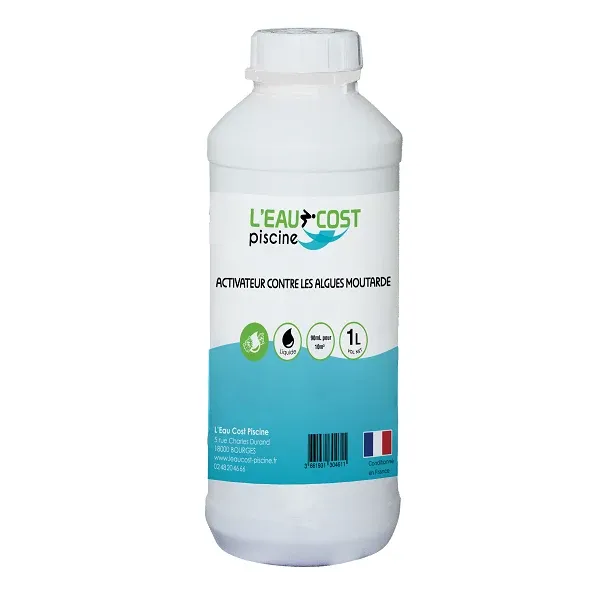 ACTIVATEUR CONTRE LES ALGUES MOUTARDE 1L - L'EAU COST PISCINE