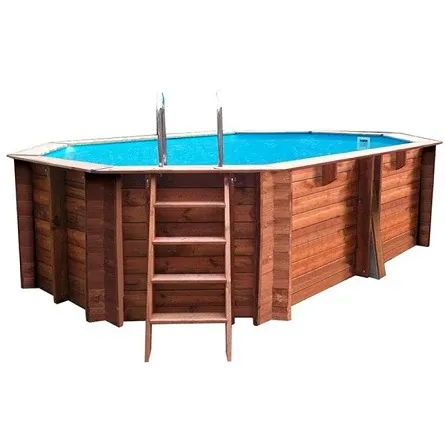 PISCINE BOIS OCTOGONALE GRENADE 2 GRÉ 4.36 x 3.36 x H 1.17 M