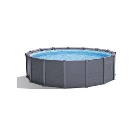 PISCINE TUBULAIRE GRAPHITE INTEX RONDE 4.78 x 1.24 M