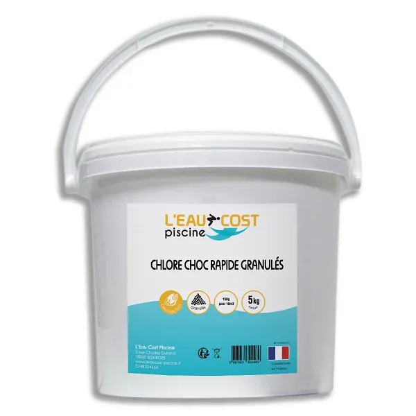 CHLORE CHOC GRANULÉS 5KG - L'EAU COST PISCINE