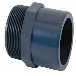 EMBOUT PVC F63 X M 2 ''''AQ À COLLER ET VISSER