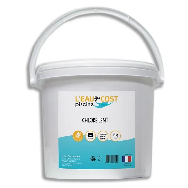 CHLORE LENT GALETS 250G / 250G - L'EAU COST PISCINE