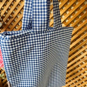 TOTE BAG VICHY AZUL