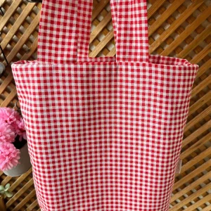 TOTE BAG VICHY ROJO