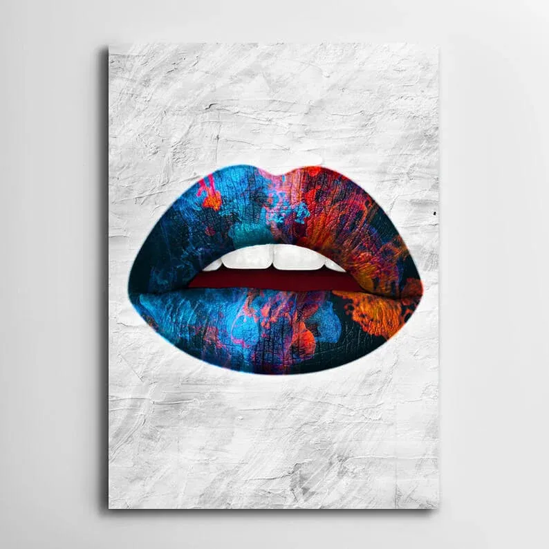 Tableau Sexy Lèvres Colorées MusaArtGallery