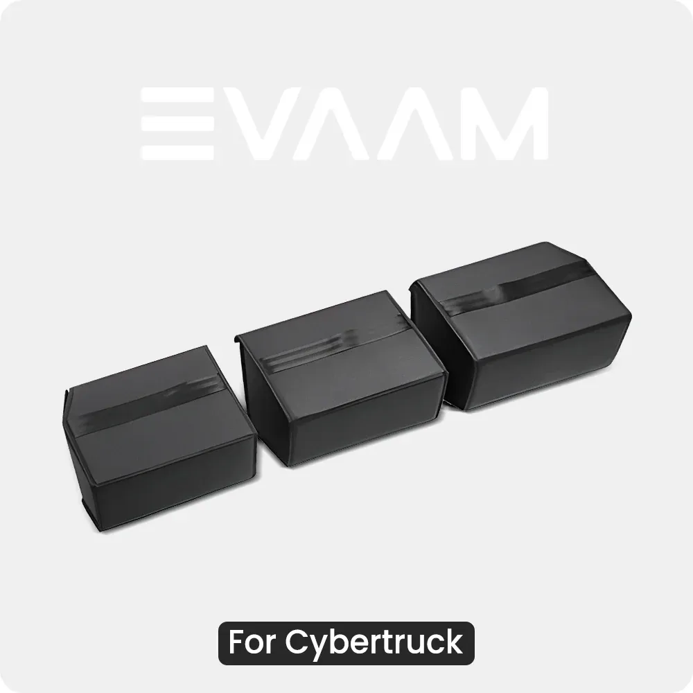EVAAM® Lot de 3 rangements pliables sous siège pour Cybertruck
