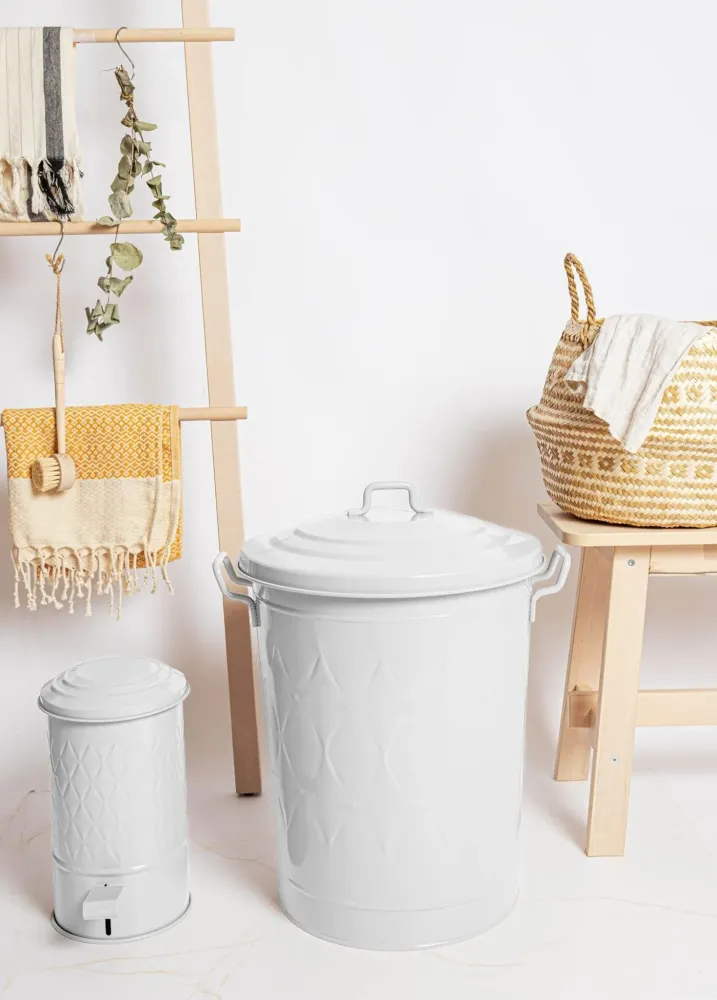 Le panier à linge Mia Prism blanc Selected Products - 871