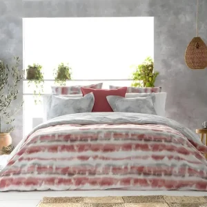Anti-Tâches Housse de couette réversible en coton 140x220 cm SATET