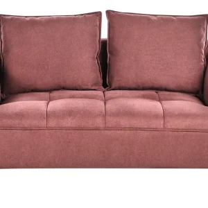Anti-Tâches 2 Seater Fabric Sofa Pourpre foncé HOBRO