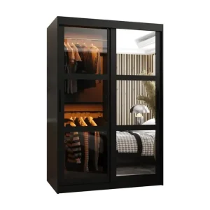 ARMOIRE DOME 2 À PORTES COULISSANTES 200/120/62 2 Portes (negro) pour Extérieur