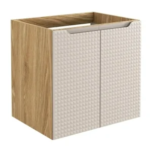 Armoire Sous Lavabos LUXOR CUW60 2D 60x46x57 Net naturel