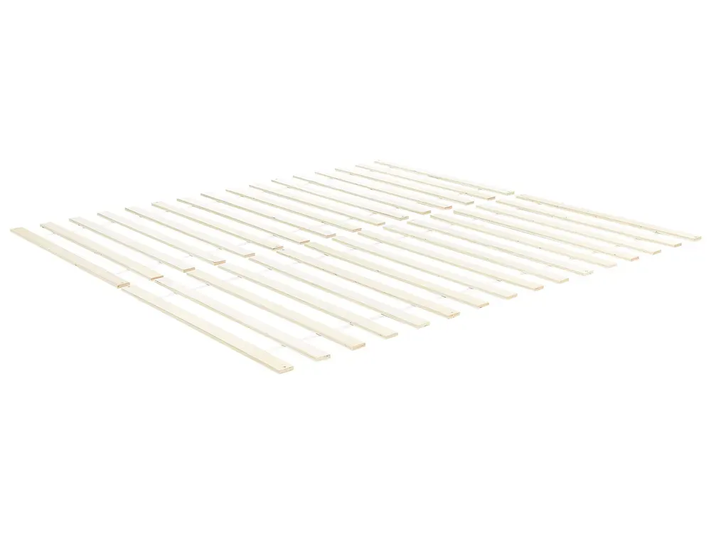 Bed hout lichtbruin 160 x 200 cm BARRET II