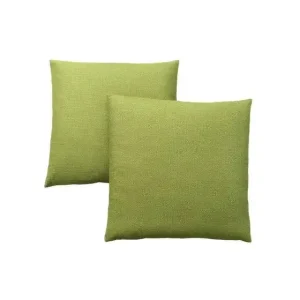 Coussin - 18"X 18" / Motif Vert Lime / 2Pcs (Pour Canapé 3 Places)
