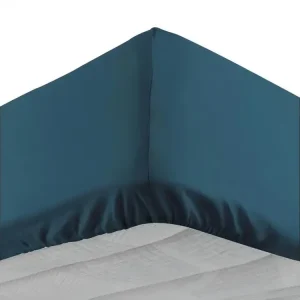 Drap Housse "Lina" 160x200cm Bleu pour Extérieur