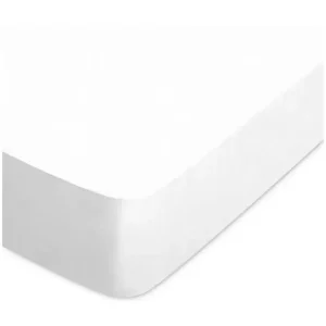 Drap housse uni 120x200 cm bonnet 40 cm coton ALTO blanc