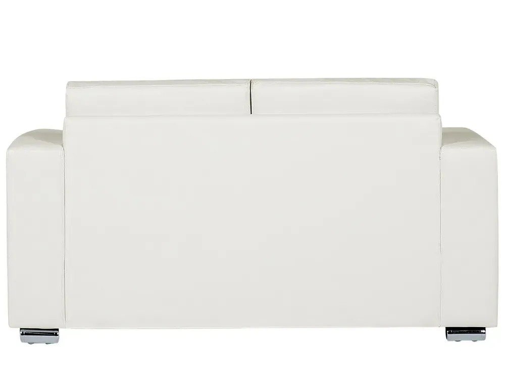 Enveloppe de matelas 2 Seater En cuir Sofa White HELSINKI
