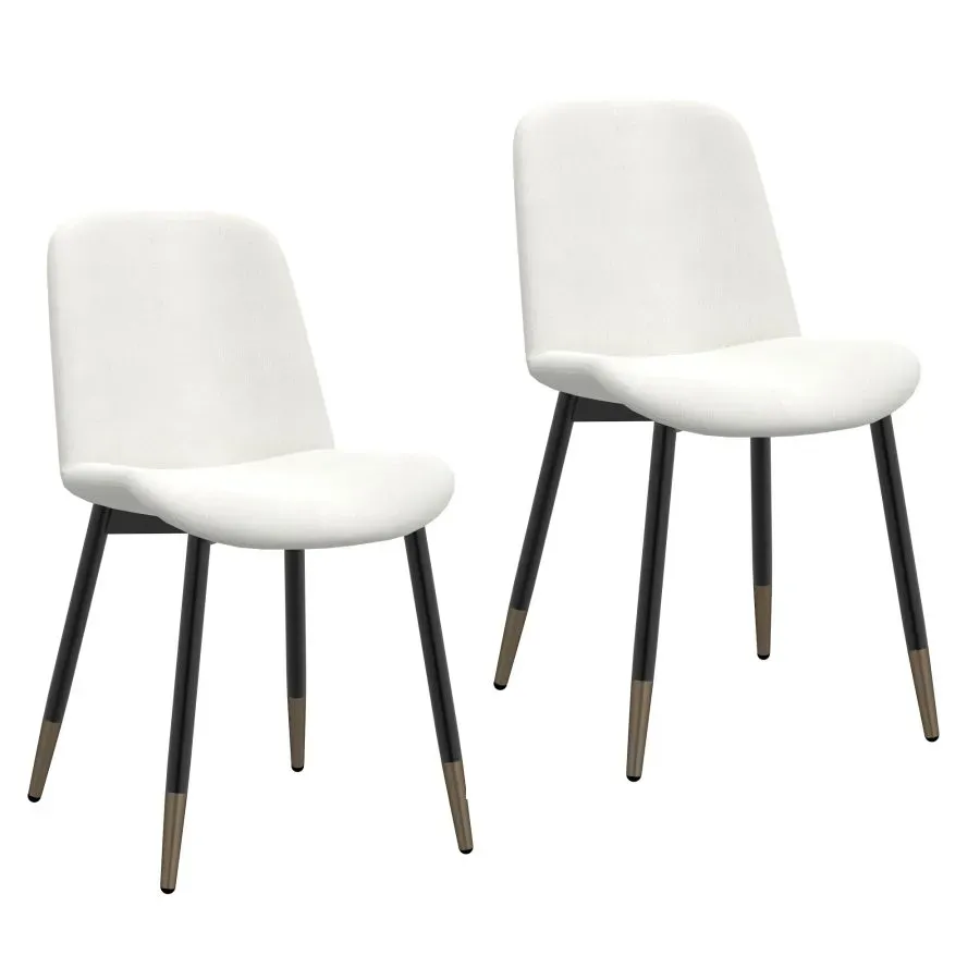 Gabi Side Chair, Ensemble De 2, En Ivoire pour Canapé d'Angle