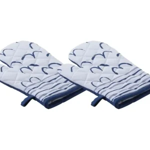 Gants de cuisine Mouettes (Lot de 2) | Lavable | Résistant aux Taches |