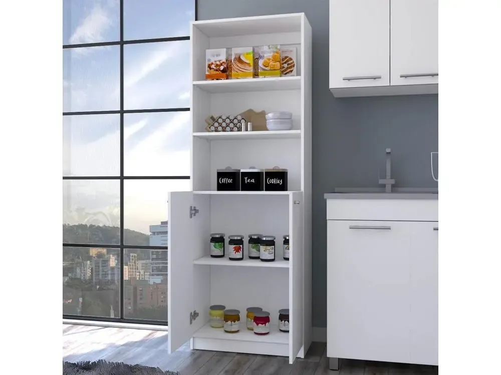 Home 2P Grand Shelf avec 2 portes et 3 étagères