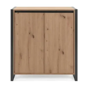 Housse de canapé Commode de Rangement 2 Portes L80 cm - Denver