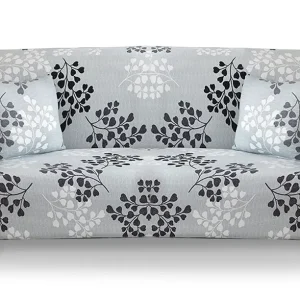 Housse de canapé extensible Decoprotect Fleur 2 places Flora en Polyester Imperméable