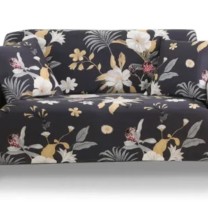 Housse de canapé extensible Decoprotect Fleur 2 places Maia pour Extérieur