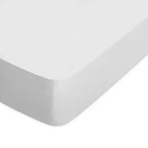 Housse imperméable Drap housse uni 200x210 cm bonnet 40 cm coton ALTO gris calcium