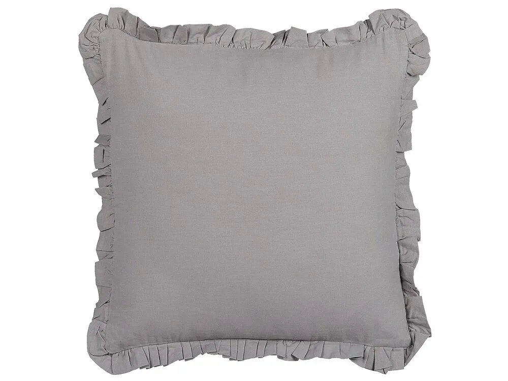 Housse imperméable Lot de 2 coussins en lin 45 x 45 cm gris GLABRA