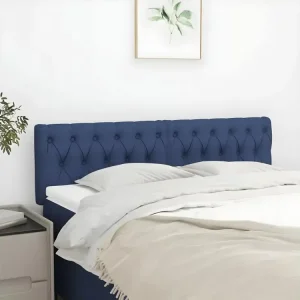 Housse de rangement Têtes de lit 2 pcs Bleu 72x7x78/88 cm Tissu