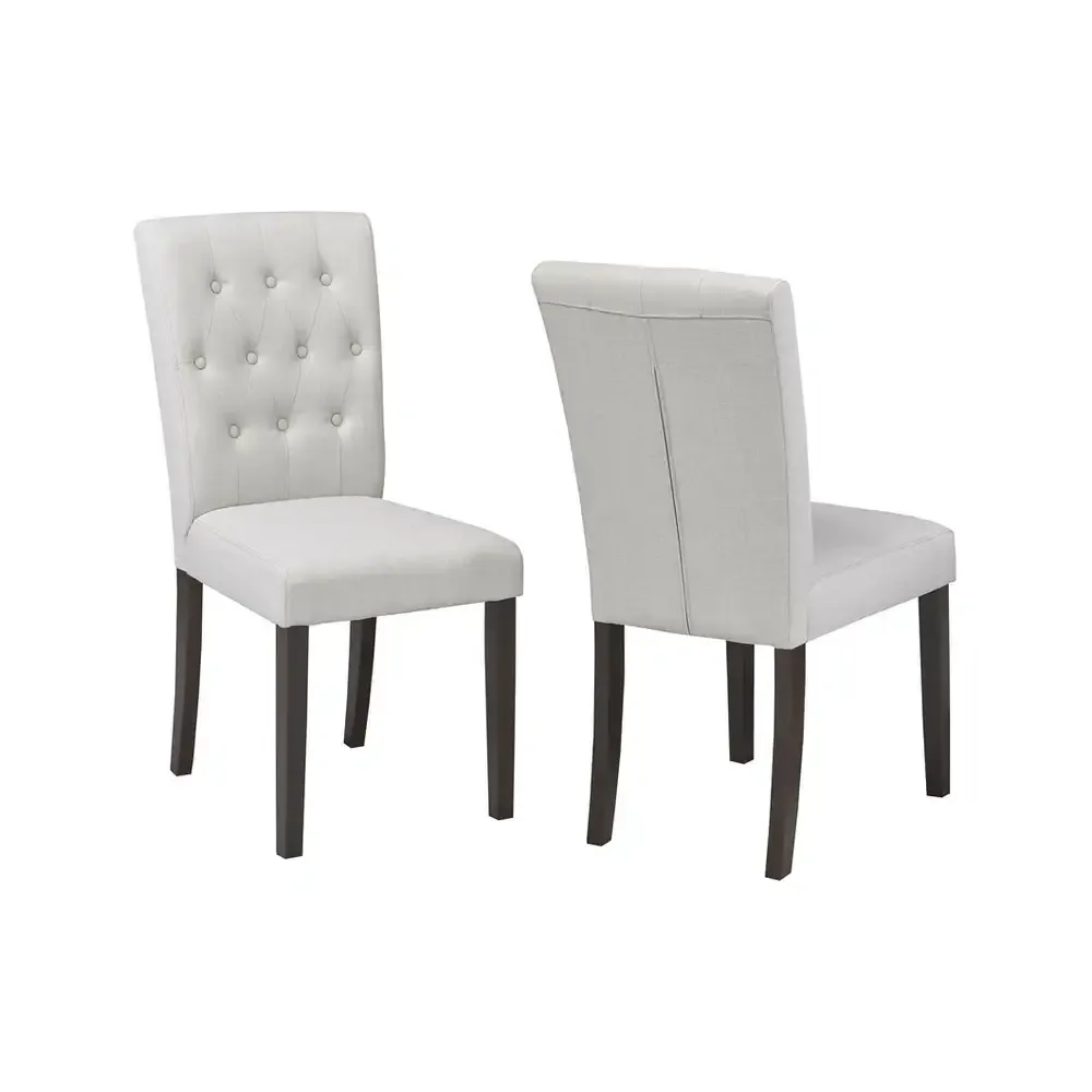 Housse sur mesure Chaise De Salle à Manger, Jeu De 2 - Écru