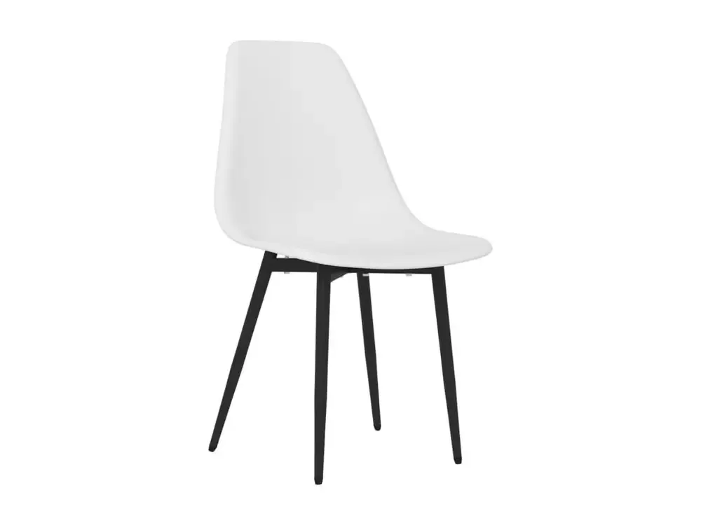 Housse sur mesure Chaises de salle à manger 4 pcs Blanc PP 2