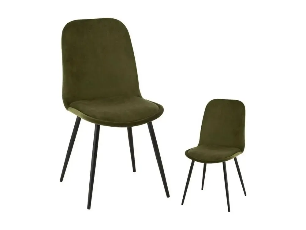 Housse sur mesure Duo de Chaises Velours vert/Métal - TYCHY