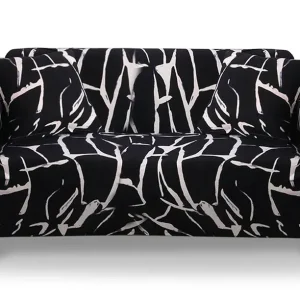 Élastique 4 Côtés Housse de canapé extensible Decoprotect Motif 2 places Aramis