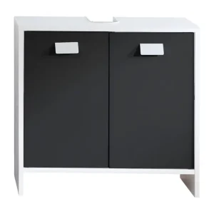 Élastique 4 Côtés Meuble sous Vasque 2 Portes - L60 cm