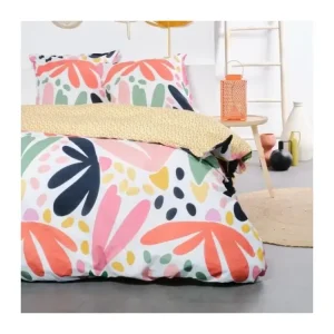 Élastique 4 Côtés Parure de lit - Sunshine - 240x220 cm - 2 personnes - coton imprimé graphique