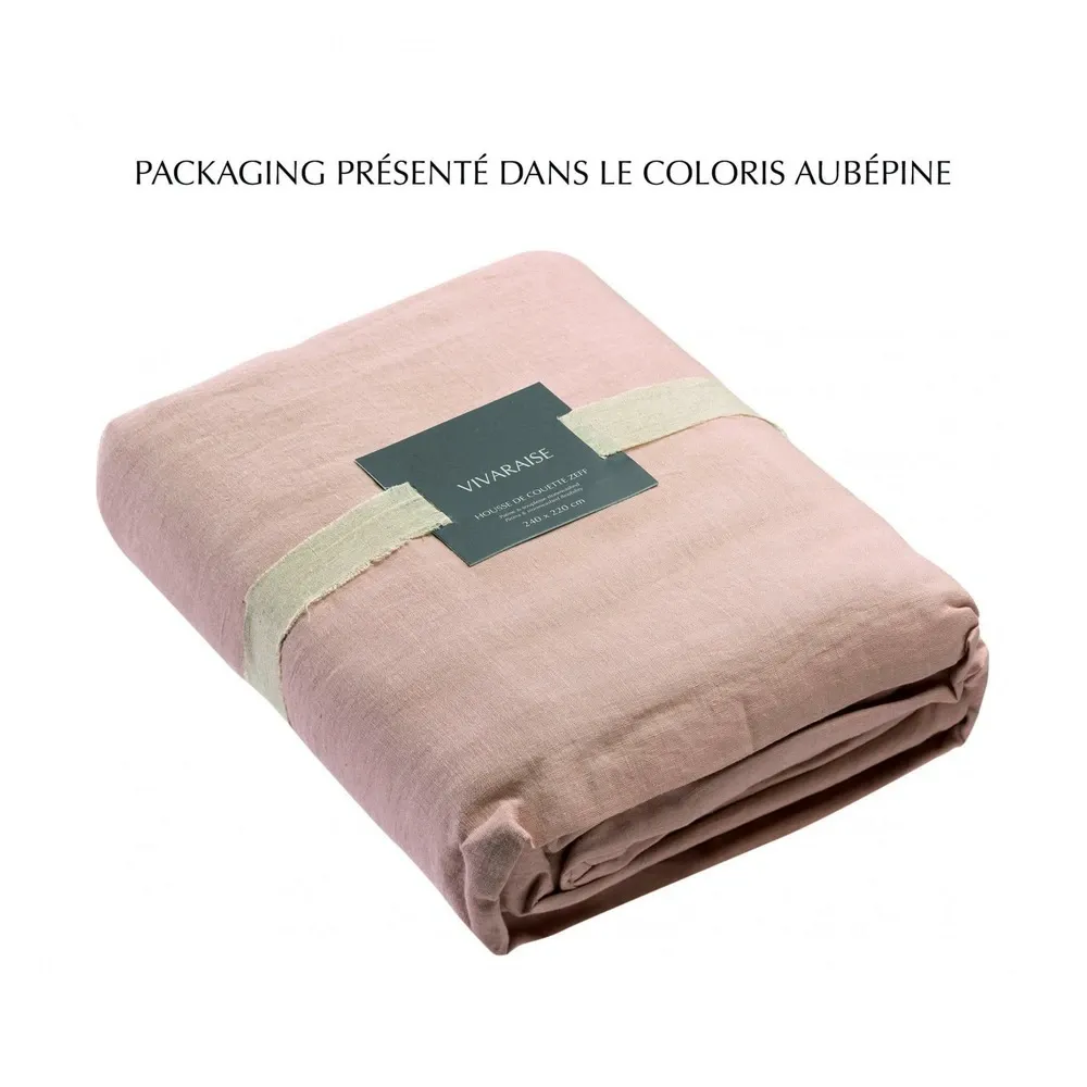 Protège-coussin Housse de couette stonewashed zeff aubepine 140 x 200 cm